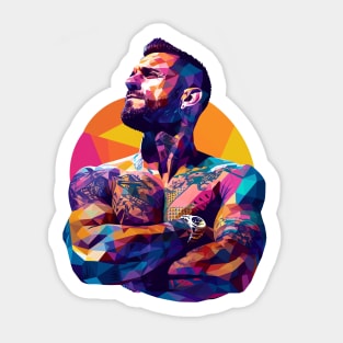 CM PUNK Lowpolly series 3 WWE Sticker